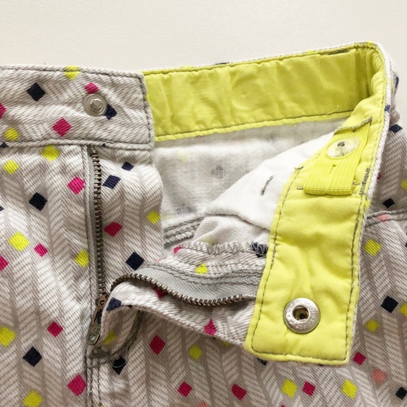 Gymboree Denim Jean Skirt Small Diamond Print 8 - Picture 2 of 8